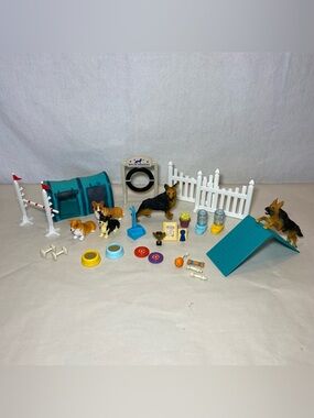 Vinatge Keenway Dog Academy Playset CP Toys PVC Figure Accessories Agility Lot